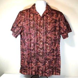 👔👔 28 Palms Men's Relaxed Informal Short-Sleeve Button Down Size M